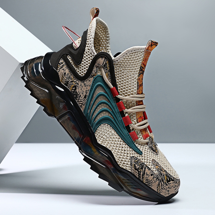 1927A Summer Hollow Flying Knit Breathable Sports Shoes Men Casual Shoes - Miniatura 3