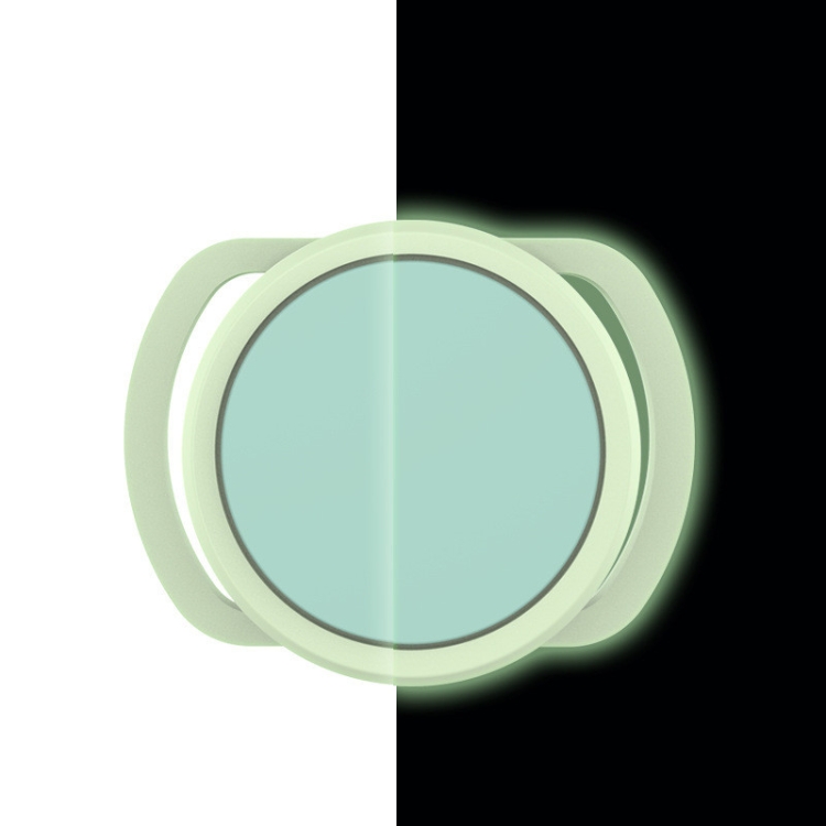 2 PCS  Anti-Lost Tracker Silicone Case for AirTag 2nd Gen / AirTag 1st Gen, Size:  30mm(Luminous Green+Mint Green)