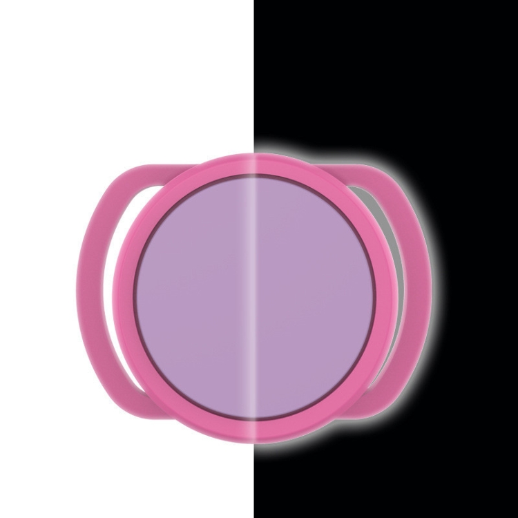 2 PCS  Anti-Lost Tracker Silicone Case for AirTag 2nd Gen / AirTag 1st Gen, Size:  30mm(Luminous Pink +Purple)