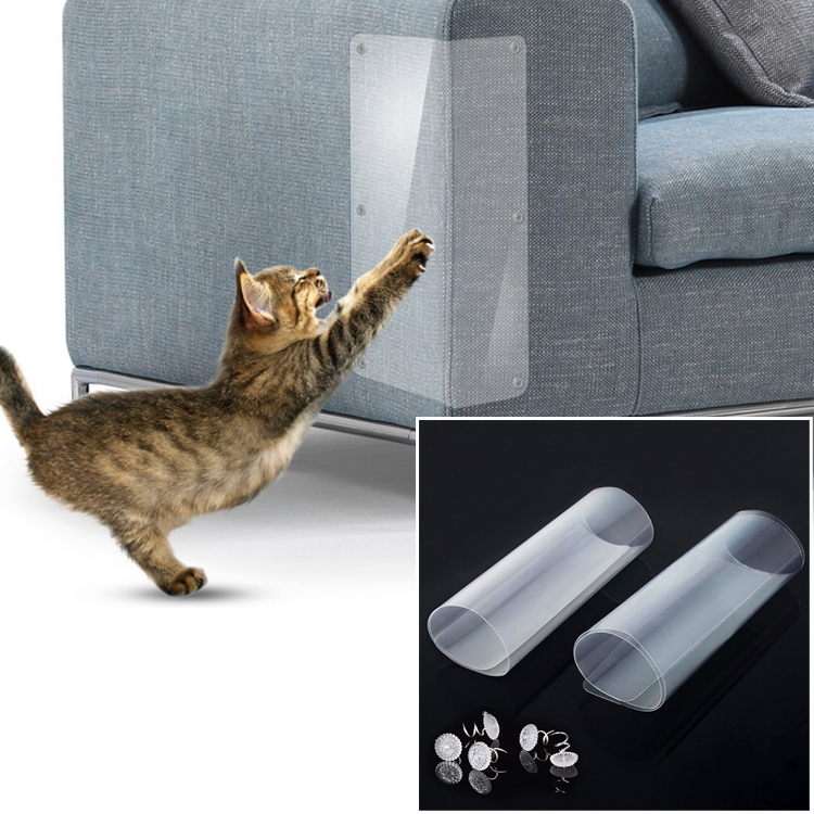 2 PCS Cat Scratch Protection PVC Sofa Anti-scratch Stickers, Size: 14x39cm