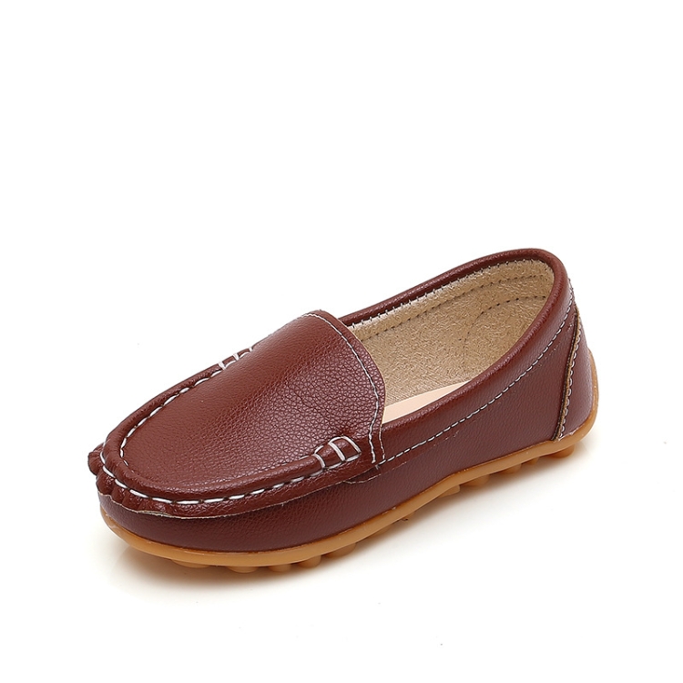 2850 Anti-Slip Dance Bean Shoes Home Children Shoes, Size: 34(Brown)