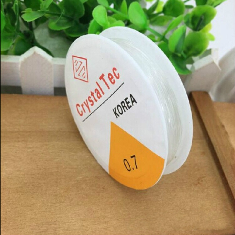 5 PCS Transparent Fishing Line Elastic Line DIY Handmade Jewelry Accessories Material Beads Bead Wire Rope, Size:0.7mm