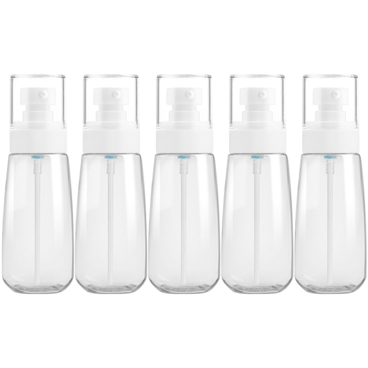 5 PCS Travel Plastic Bottles Leak Proof Portable Travel Accessories Small Bottles Containers, 100ml(Transparent)