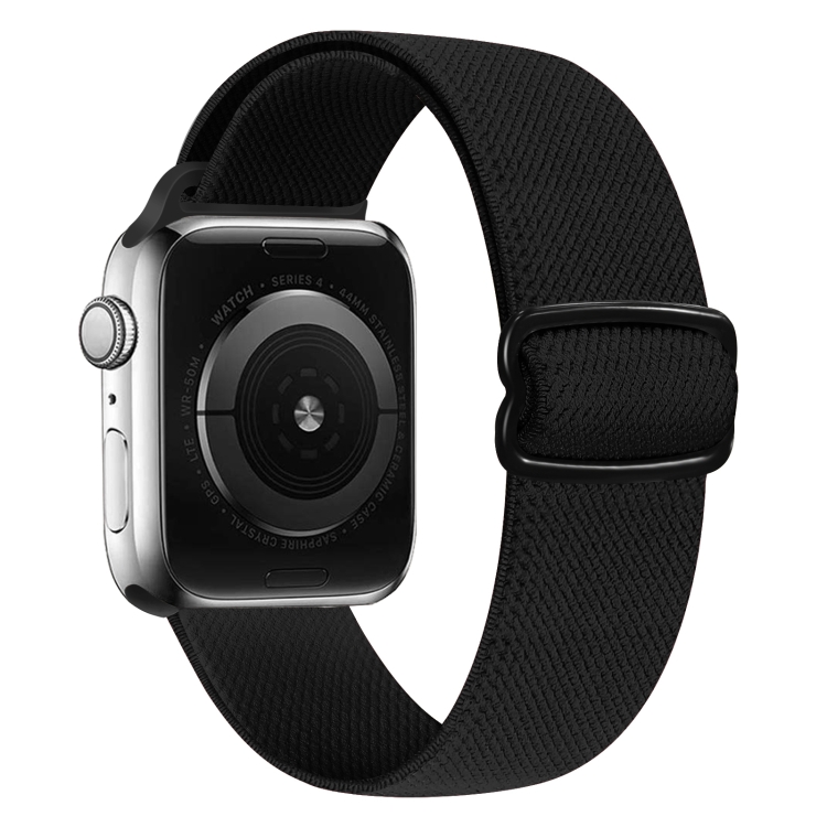 8-shaped Buckle Nylon Watch Band For Apple Watch Ultra 49mm&Watch Ultra 2 49mm / Series 9&8&7 45mm / SE 3&SE 2&6&SE&5&4 44mm / 3&2&1 42mm(Black)
