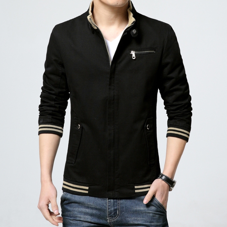 8803 Men Jacket Casual Coat, Size: XL(Black)
