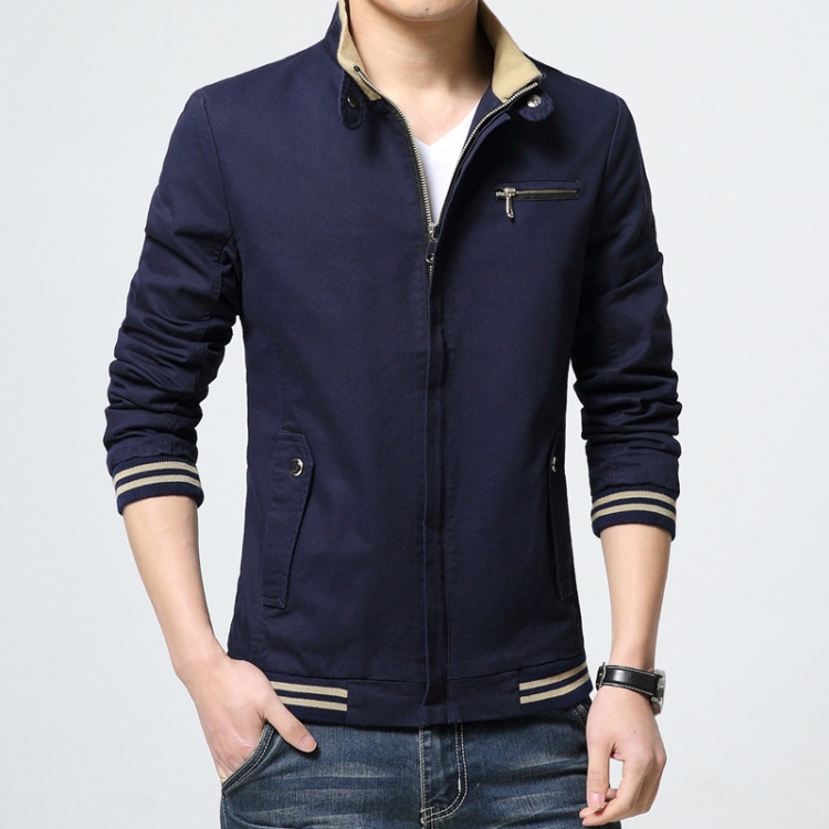 8803 Men Jacket Casual Coat, Size: XXL(Blue)