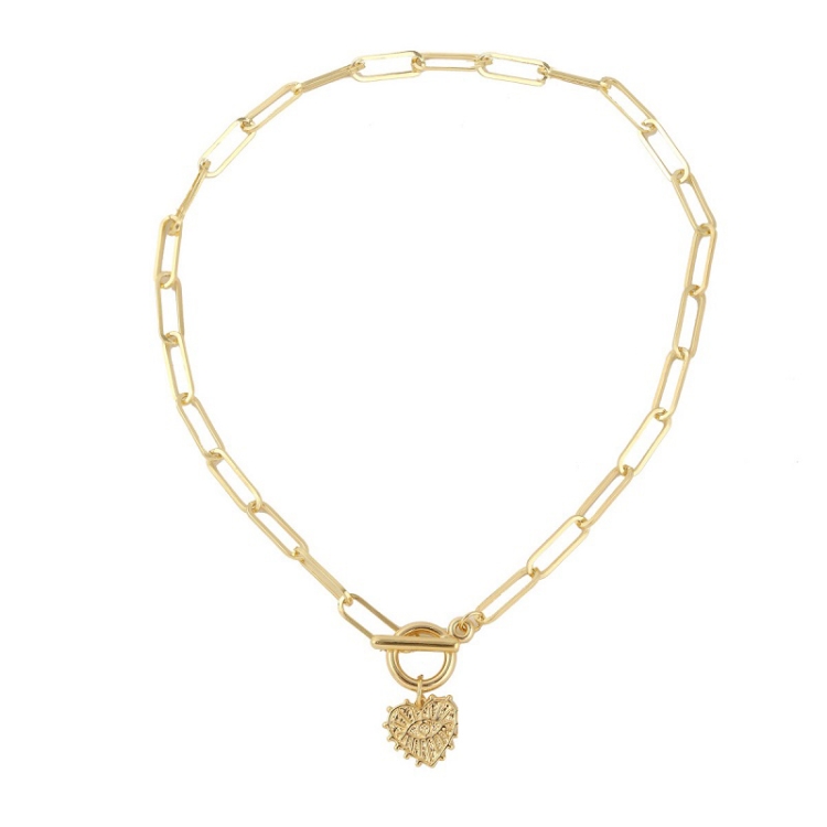 Angel Eyes Pendant Layered Necklace, Model: N2106-20 Love Eyes