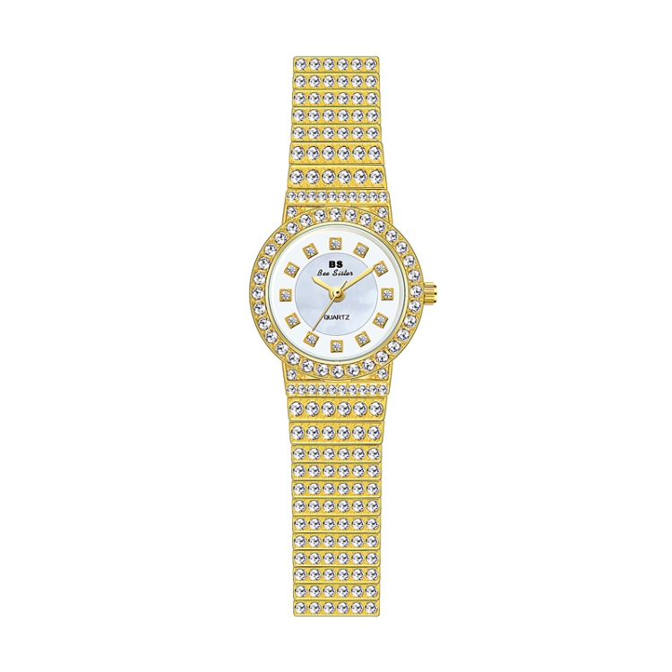 BS Bee Sister FA1101 Women Chain Watch Starry Diamonds Wrist watch(Golden Scale Surface)