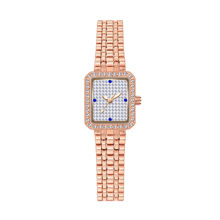 BS Bee Sister FA1597 Ladies Alloy Watch Diamond Watch(Rose Gold)