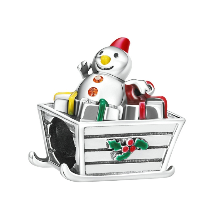 BSC541 Christmas 925 Silver Bead DIY Bead Accessories