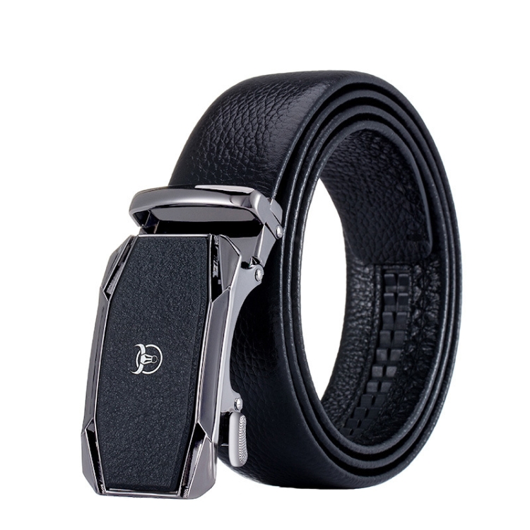 BULL CAPTAIN Automatic Buckle Thickened Cowhide Soft Wear-resistant Belt, Length: 120cm