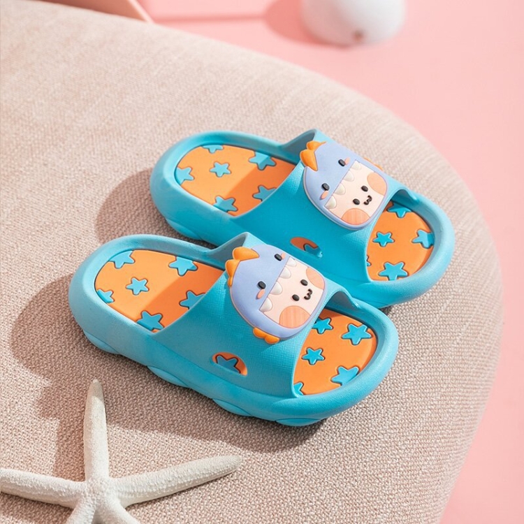 Children Slippers Cartoon Non-Slip Soft-Soled Sandals, Size: 30-31 Inner Length 17.5cm(Blue)