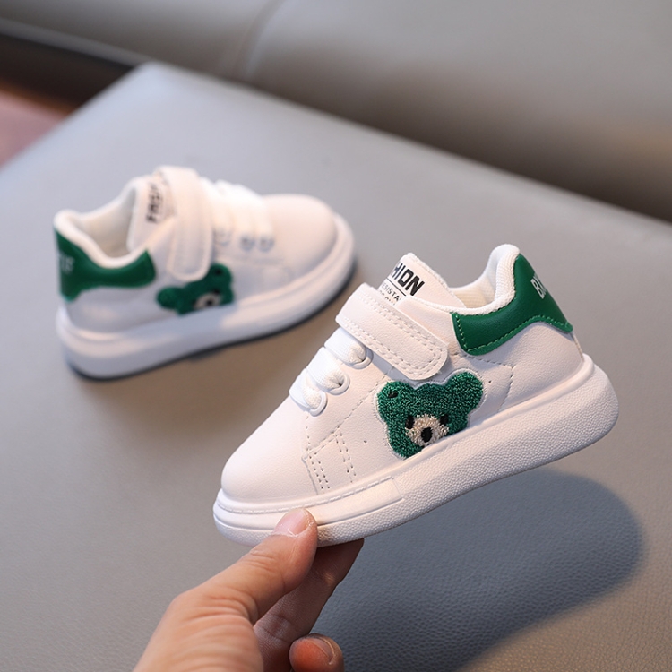 Children Sneakers Cartoon Panda Girls Boys Casual Shoes Running Shoes, Size: 26(Green)