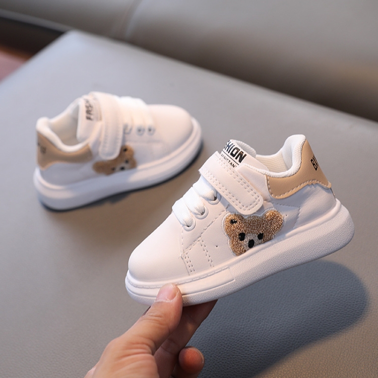 Children Sneakers Cartoon Panda Girls Boys Casual Shoes Running Shoes, Size: 28(Rice Yellow)