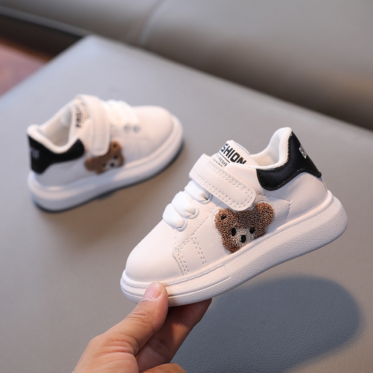 Children Sneakers Cartoon Panda Girls Boys Casual Shoes Running Shoes, Size: 29(Black)