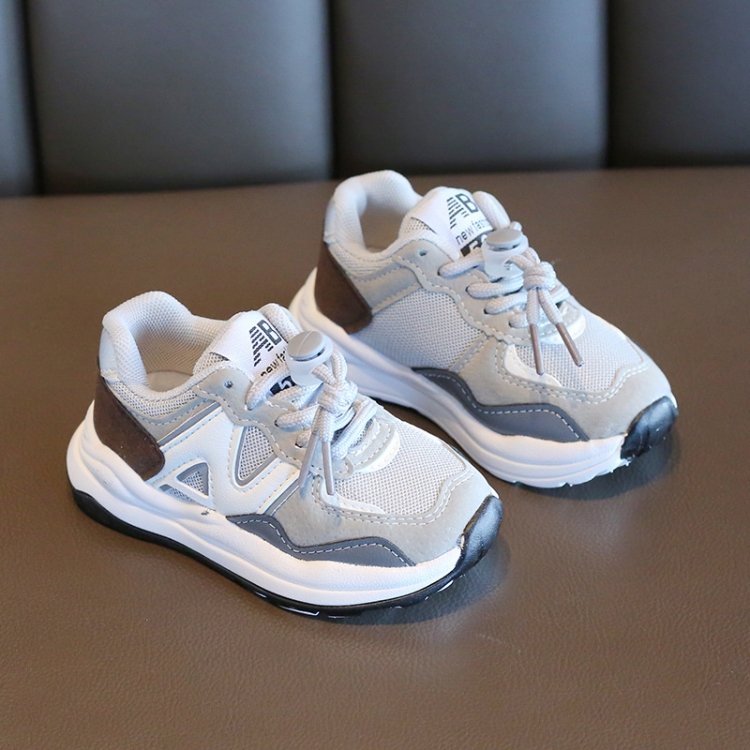 Children Sneakers Girls Pops Shoes Boys Casual Footwear, Size: 23(Grey)