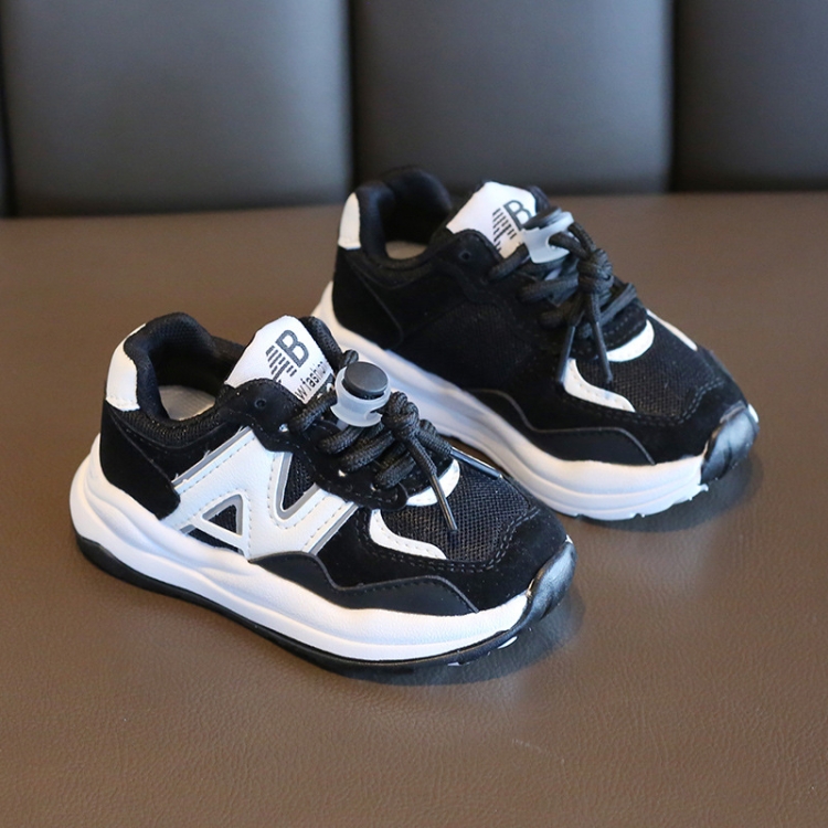 Children Sneakers Girls Pops Shoes Boys Casual Footwear, Size: 29(Black)