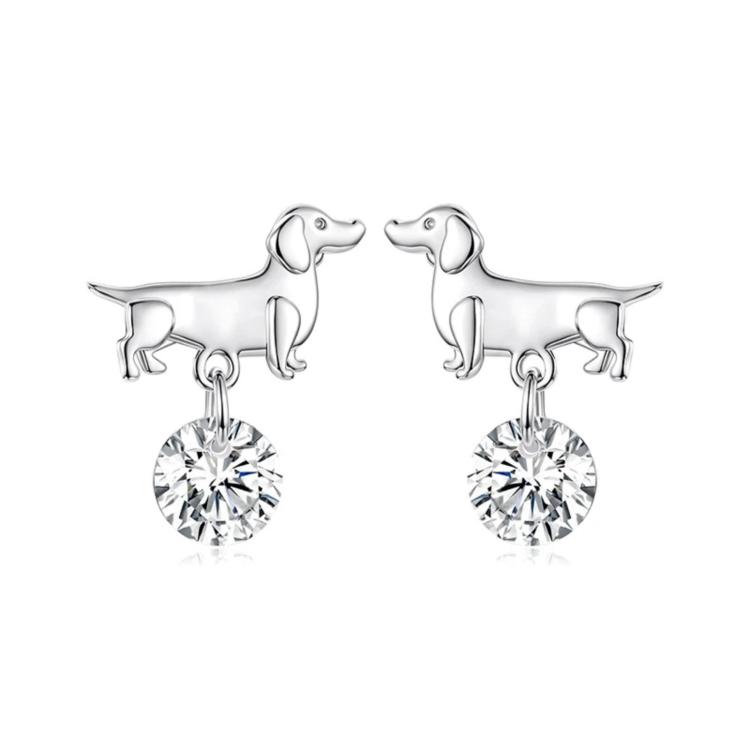 Cute Dachshund Earrings Versatile Pet Accessories(YIE337)