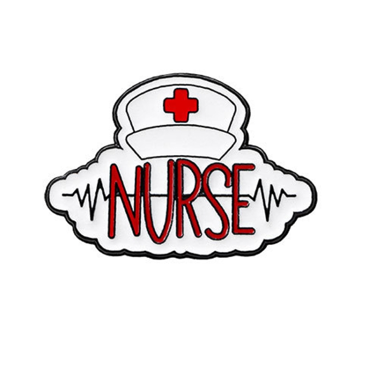 CZ0652-3 Medical Series Metal Badge Alphabetical Nurse Doctor Brooch Alloy Enamel Pins Corsage