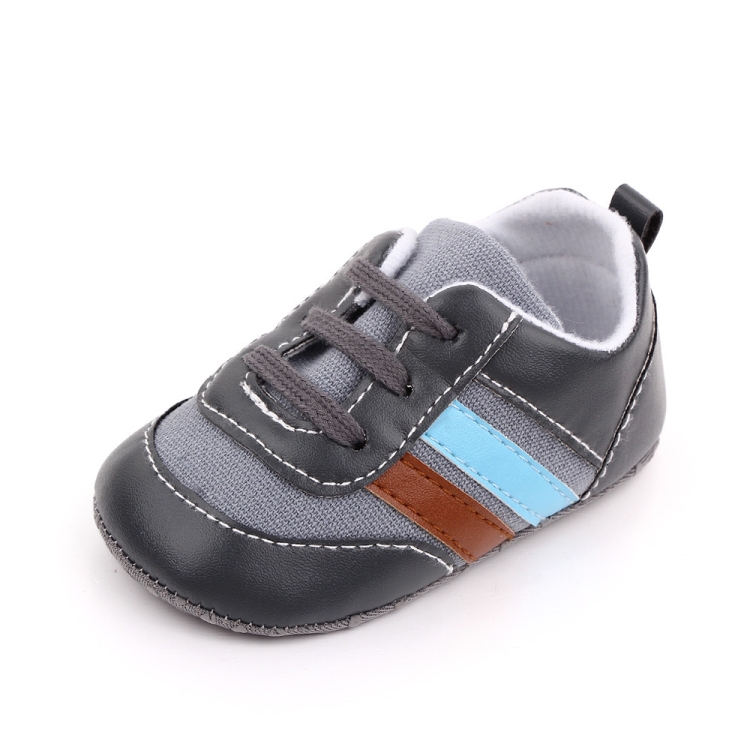 D2566 Soft Soled Non-slip Baby Walking Shoes, Size: 12cm(Grey)