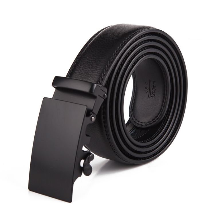 Dandali Casual Men Automatic Buckle Belt Business Soft Leather Pants Band, Length (cm): 115cm(ZD-14)