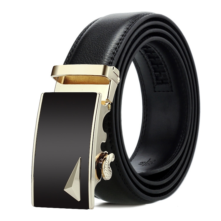 Dandali Casual Men Automatic Buckle Belt Business Soft Leather Pants Band, Length (cm): 120cm(ZD-23)