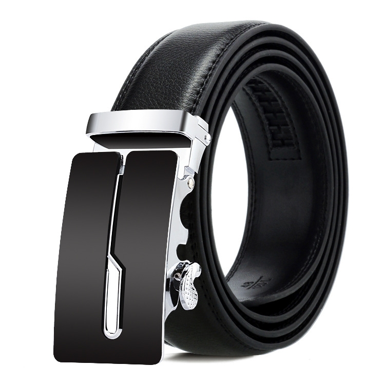 Dandali Casual Men Automatic Buckle Belt Business Soft Leather Pants Band, Length (cm): 120cm(ZD-26)