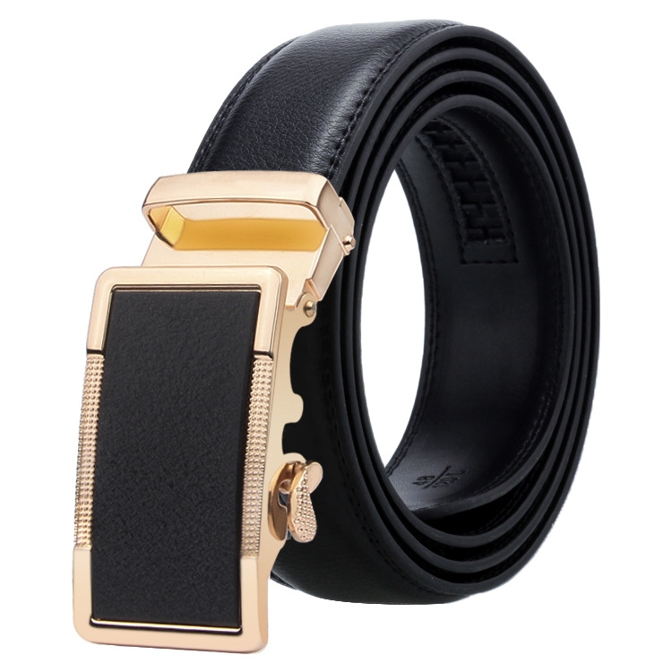 Dandali Casual Men Automatic Buckle Belt Business Soft Leather Pants Band, Length (cm): 120cm(ZD-31)