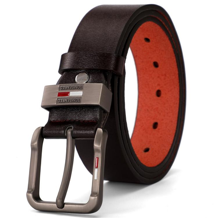 Dandali L6010 Vintage Pin Buckle Microfiber Belt, Length: 110cm(Coffee)