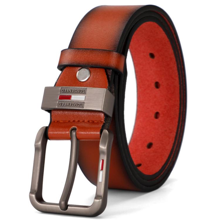 Dandali L6010 Vintage Pin Buckle Microfiber Belt, Length: 120cm(Brown)