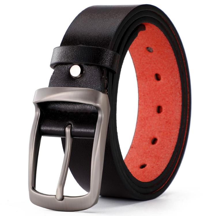 Dandali L6014 Men Pin Buckle Belt Casual Vintage Microfiber Pant Belt, Size: 115cm(Coffee)