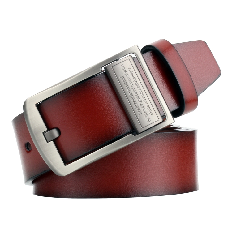 Dandali L8019 Men Casual Antique Pin Buckle Leather Belt Waistband, Size: 110-125cm (Brown)