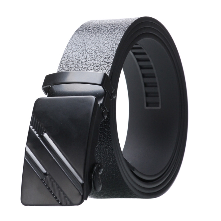 Dandali Men Automatic Buckle Belt Casual Universal Comfort Belt, Length (cm): 125cm(005 Black)