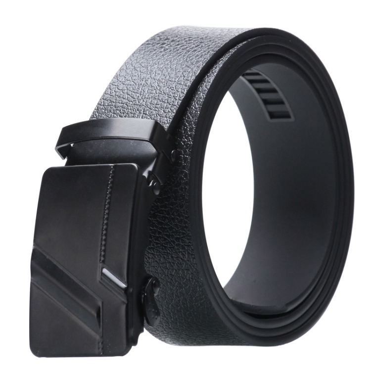 Dandali Men Automatic Buckle Belt Casual Universal Comfort Belt, Length (cm): 125cm(008 Black)