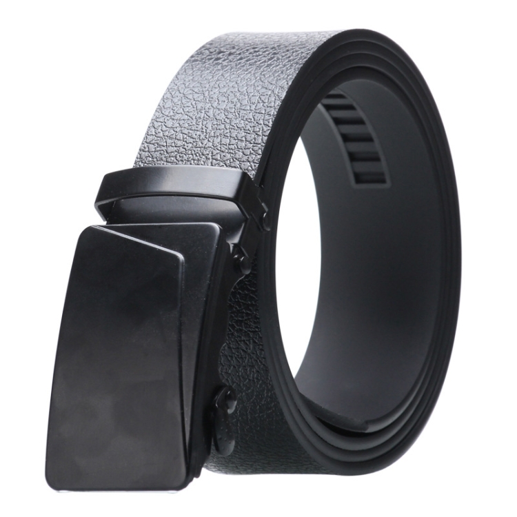 Dandali Men Automatic Buckle Belt Casual Universal Comfort Belt, Length (cm): 125cm(010 Black)