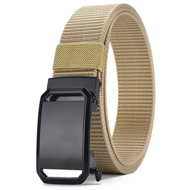 Dandali Mens Imitation Nylon Cloth Belt Outdoor Sports Multifunctional Belt(Khaki)