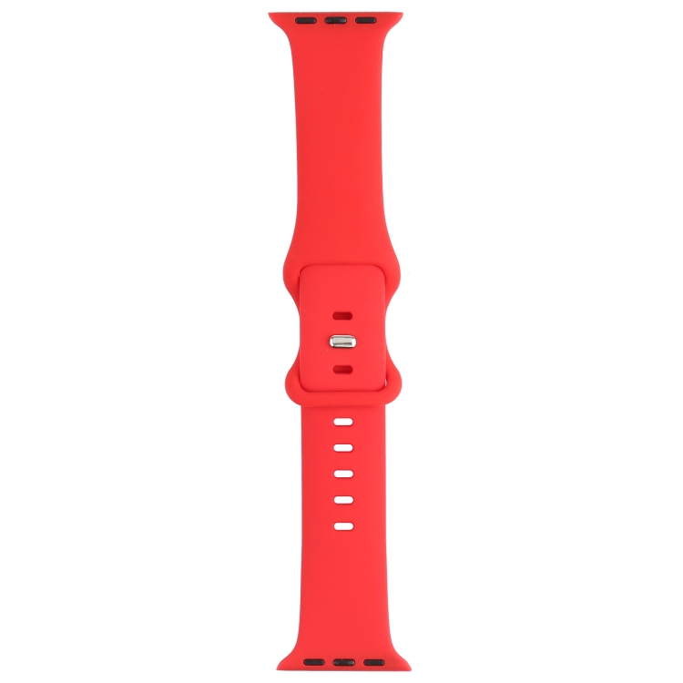 Double Wear Rivets Watch Band For Series 7 41mm / 6 & SE & 5 & 4 40mm / 3 & 2 & 1 38mm(Scarlet)