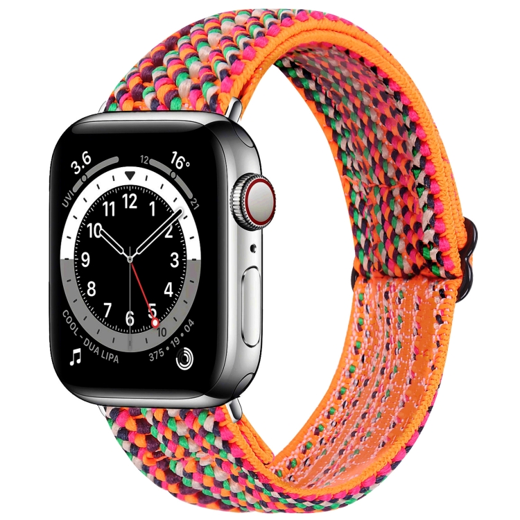 Elastic Watch Band For Apple Watch Series 7 41mm / 6 & SE & 5 & 4 40mm / 3 & 2 & 1 38mm(06)