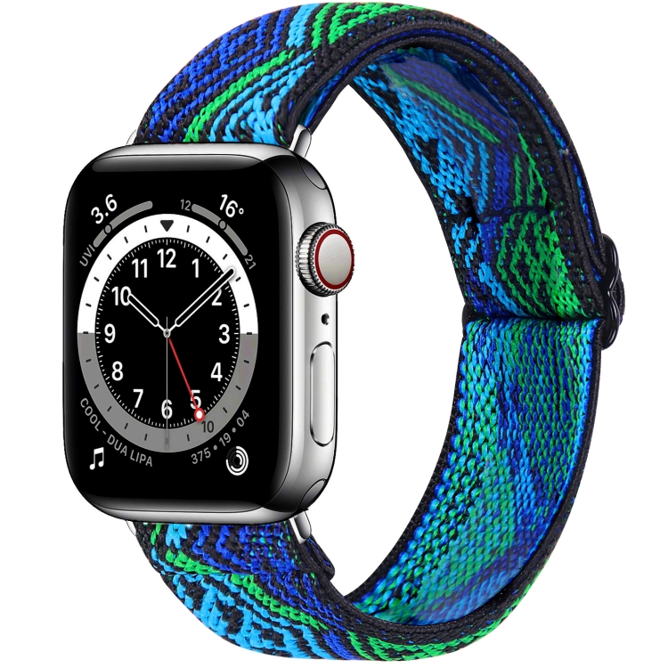 Elastic Watch Band For Apple Watch Series 7 45mm / 6 & SE & 5 & 4 44mm / 3 & 2 & 1 42mm(05)