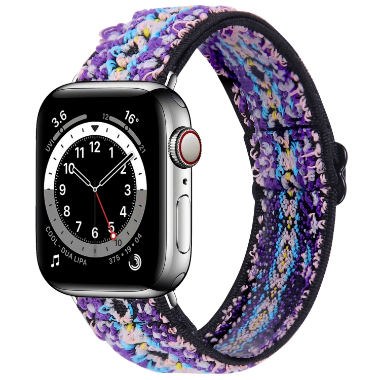Elastic Watch Band For Apple Watch Series 7 45mm / 6 & SE & 5 & 4 44mm / 3 & 2 & 1 42mm(13)