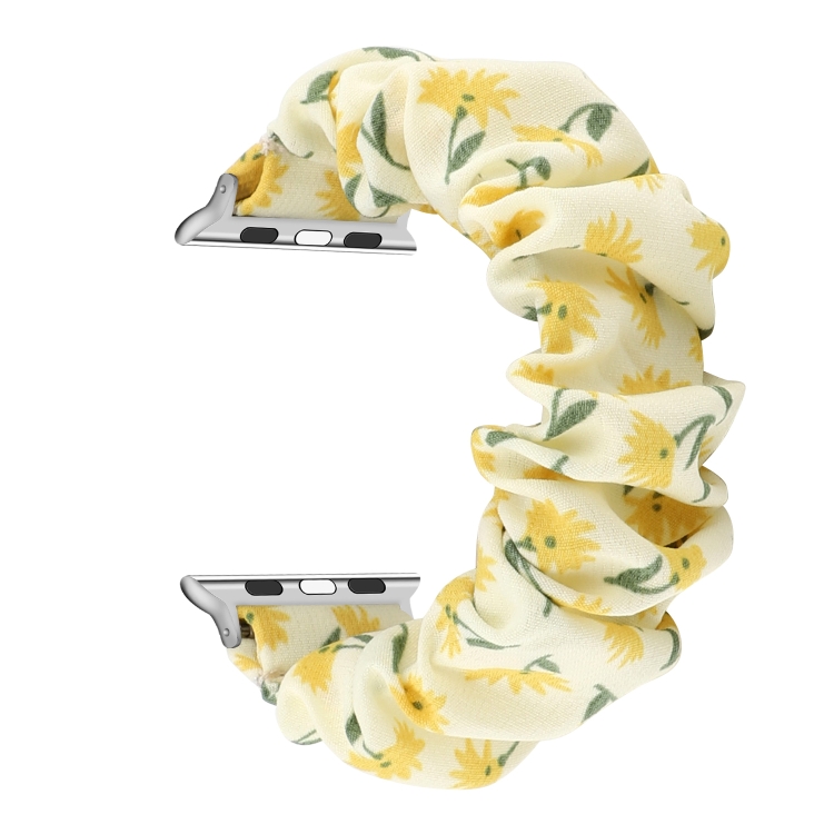 Fabric Hair Ring Watch Band For Apple Watch Series 9&8&7 41mm / SE 3&SE 2&6&SE&5&4 40mm / 3&2&1 38mm(1)
