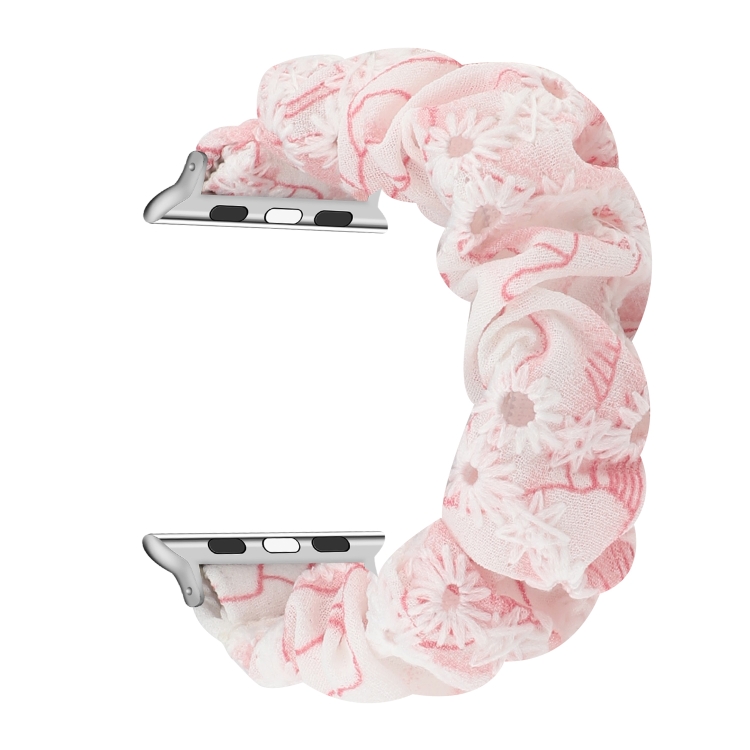 Fabric Hair Ring Watch Band For Apple Watch Series 9&8&7 41mm / SE 3&SE 2&6&SE&5&4 40mm / 3&2&1 38mm(4)