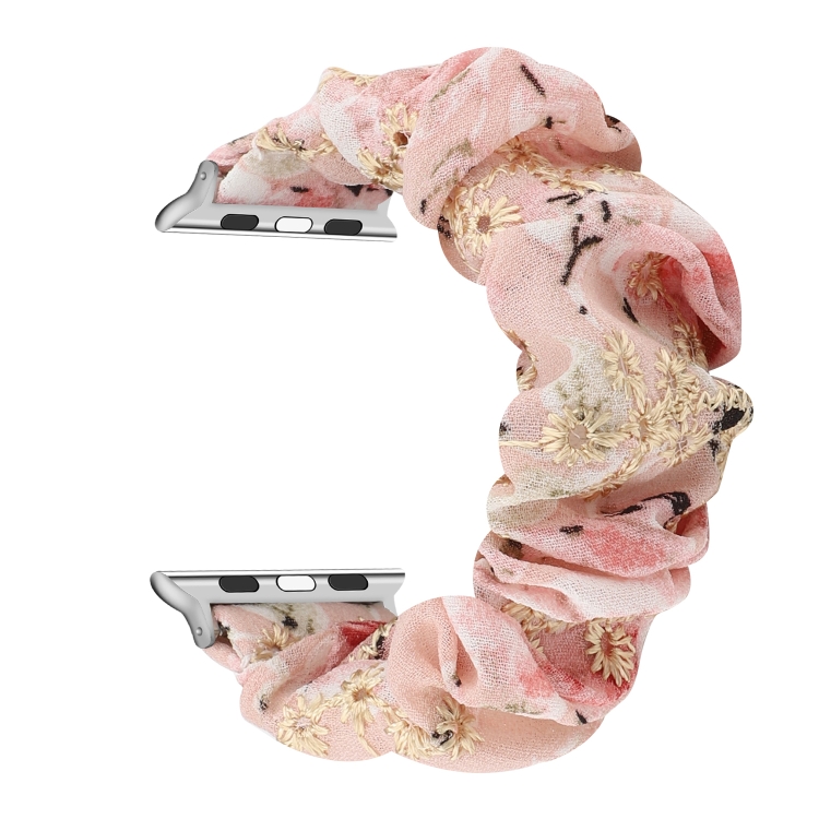 Fabric Hair Ring Watch Band For Apple Watch Ultra 49mm&Watch Ultra 2 49mm / Series 9&8&7 45mm / SE 3&SE 2&6&SE&5&4 44mm / 3&2&1 42mm(1)