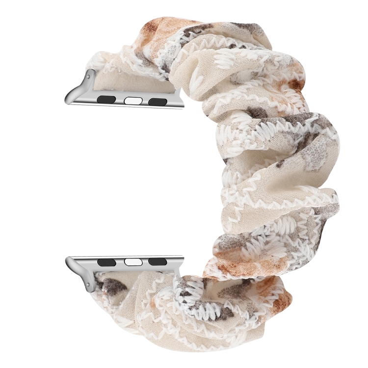 Fabric Hair Ring Watch Band For Apple Watch Ultra 49mm&Watch Ultra 2 49mm / Series 9&8&7 45mm / SE 3&SE 2&6&SE&5&4 44mm / 3&2&1 42mm(3)