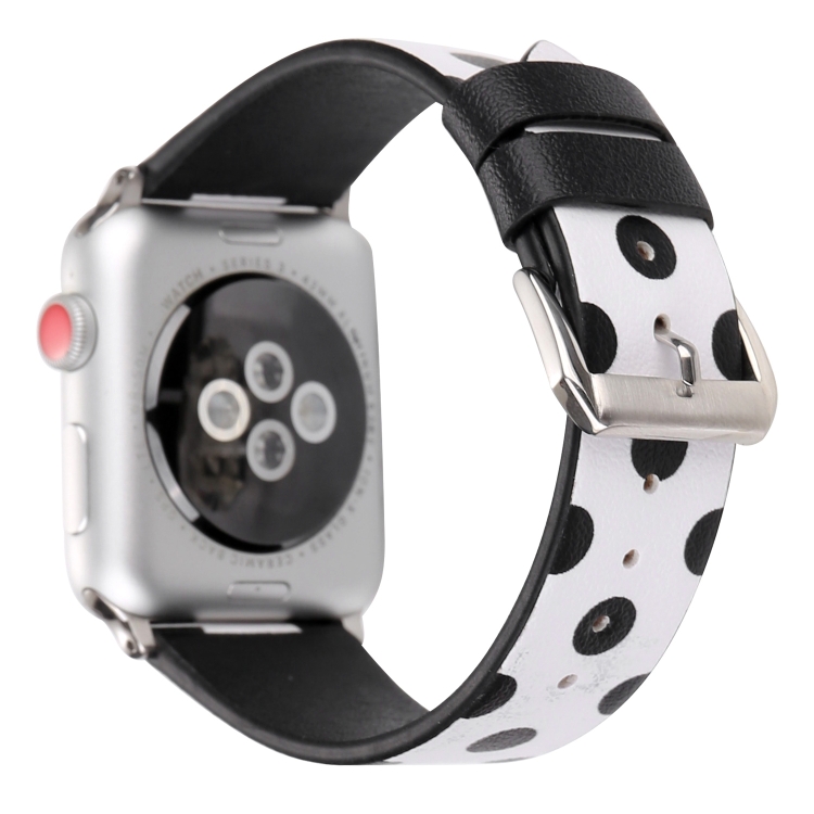 Fashion Dot Series Watch Band For Apple Watch Ultra 49mm&Watch Ultra 2 49mm / Series 9&8&7 45mm / SE 3&SE 2&6&SE&5&4 44mm / 3&2&1 42mm(White Black)