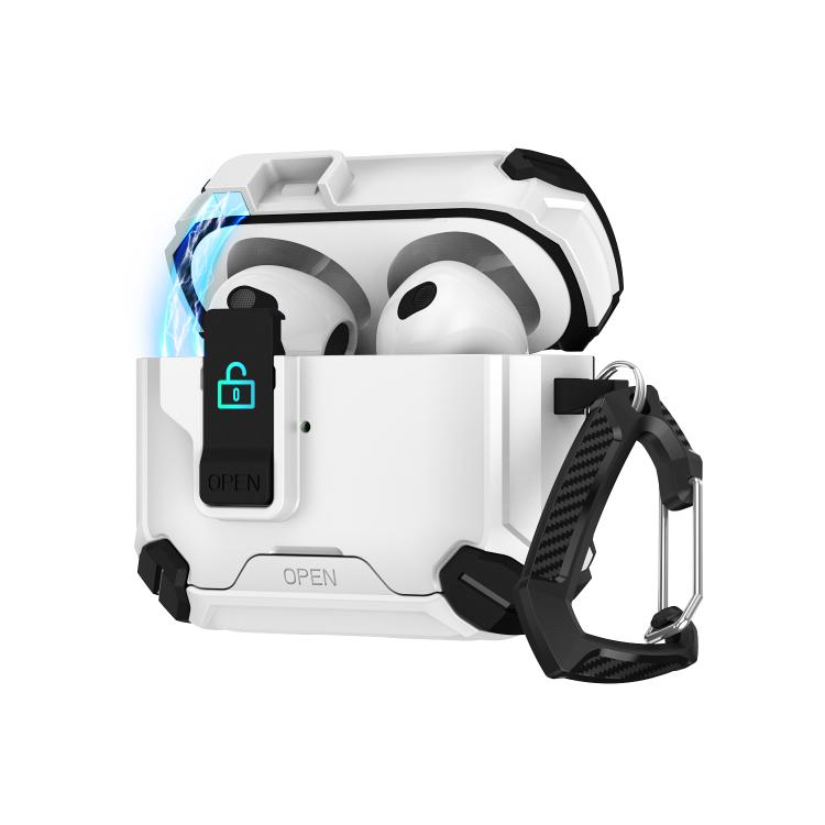 For AirPods 1 / 2 Two Color MagSafe Magnetic Holder Earphone Case(Black White)