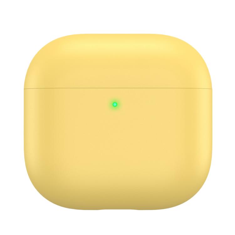 For AirPods 4 AhaStyle WG172 Shockproof Dustproof Silicone Earphone Case(Yellow)