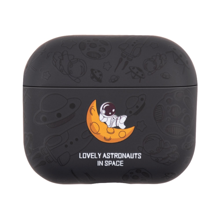 For AirPods 4 Astronaut Pattern TPU Earphones Protective Case(Black)