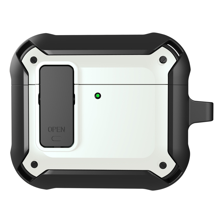 For AirPods 4 Bumblebee Bluetooth Earphone Silicone Protective Cover(Black White)