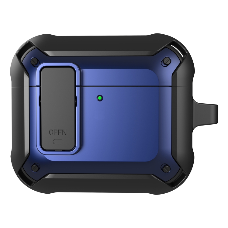 For AirPods 4 Bumblebee Bluetooth Earphone Silicone Protective Cover(Navy Blue)